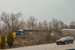 CSX SD40-2 and ES40DC leading a train